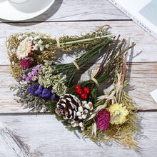 Natural Dried Flower Bouquet Mini Real Flowers Colorful Gypsophila Plant Stems Home Decorations Flowers Bouquet Photo Props 2024 - buy cheap