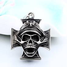 Men's Punk Skull Pendant Retro Boy Birthday Gift Rock Hip Hop Geometric Exquisite Necklace Jewelry Wholesale 2024 - buy cheap