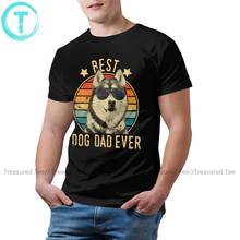 Siberian Husky T Shirt Mens Best Dog Dad Ever Siberian T-Shirt Streetwear Man Tee Shirt Funny Print 5x Tshirt 2024 - buy cheap