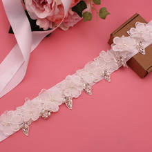 Crystal Wedding Belt Satin Rhinestone Party Dress Belt Bridal Ribbon Belt Bridesmaid Wedding Accessories 2024 - buy cheap