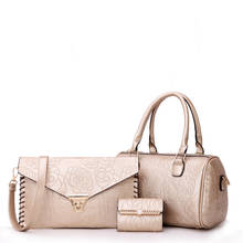 3 Sets Women fashion Handbag PU Leather Messenger Bags Famous Brand Design Lady Crossbody Bag High Quality Casual Shoulder bag 2024 - buy cheap