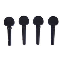4Pcs 4/4 Cello Pegs Black Shaft Handle Musical Instruments Solid Cello Accessories Tool 2024 - buy cheap