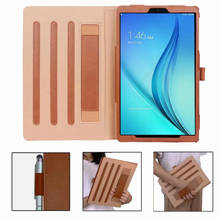 Handrest Carrier PU Leather Case for Samsung Galaxy Tab A 10.1 2019 Cover SM-T510 T515 business stand Holder with pocket 2024 - buy cheap