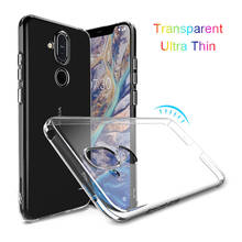 Funda Ultra delgada de TPU para móvil, Funda de silicona suave transparente a prueba de golpes para Nokia 8,1/Nokia X7 2018 TA-1131 de 6,18 pulgadas 2024 - compra barato