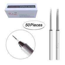 50 Pcs Stainless Steel Microblading Needles for 3D Sterilized Eyebrow Tattoo Pen 3RL 5RL Permanent Makeup Accessories 2024 - buy cheap