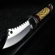 Походный нож, спасательный резец с фиксированным клинком, Прямые ножи, для повседневного использования, кемпинга, нож для выживания на природе, для кемпинга и охоты 2024 - купить недорого