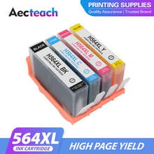 Aecteach new Compatible 564 Ink Cartridge for hp 564XL for HP Photosmart 5510 5511 5512 5514 5515 5520 5525 6510 6512 6515 6520 2024 - buy cheap