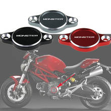 Accesorios CNC para motocicleta, tapa de filtro de aceite de motor para Ducati Monster 695, 696, 821, 1200, 1200S, 1100, 1100s, con logotipo 2024 - compra barato