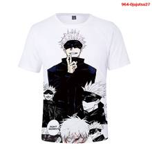 2021 New Anime T-Shirt Jujutsu Kaisen 3D Printed Summer Short Sleeve Unisex Harajuku Oversized T Shirt Cool Cartoon Tops Male 2024 - купить недорого