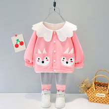 Spring new born baby girl clothes outfits sets cardigan jacket + leggings suit for baby clothing girls kids casual sports sets 2024 - buy cheap