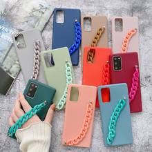 Funda de silicona con correa de mano para Samsung Galaxy, carcasa de silicona TPU, para Samsung Galaxy S21, S20 FE Ultra S10, 5G, S10E, S9, S8 Plus 2024 - compra barato