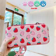 Portable Shoulder Strap Lanyard Travel Storage Bag For Nintendo Switch Game Console Box Shell Cover Cute Fruits Protective Case 2024 - buy cheap