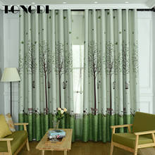 TONGDI Blackout Curtains Pastoral Park Scenery Printing  Decoration For Children Home Hotel Christmas Sitting Bedroom LivingRoom 2024 - buy cheap
