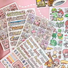 Stationery Sticker Pack Cute Pet Cartoon Lovely Girl Hand Account Kawaii Decoration  Decoration Diary Scrapbooking 2024 - buy cheap