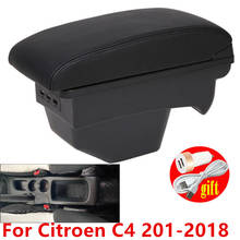 for Citroen C4 armrest 2011-2018 car center console armrest box modification accessories with USB 2024 - buy cheap