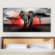 Mosaico de diamantes grandes 5d diy, pintura de elefante africano, punto de cruz, bordado de animales, redondo, cuadrado completo, FS131 2024 - compra barato