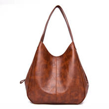 Дизайнерские роскошные кожаные женские сумки через плечо, винтажные женские сумки, повседневные сумки с верхней ручкой, женская сумка через плечо 2024 - купить недорого