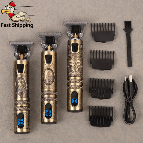 T9 Hair Clipper Professional Electric Trimmer for man 0mm Baldheaded Barber Hair Cutting Machine Cordless Shaver 2022 - купить недорого