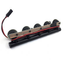 Foco redondo para techo de coche teledirigido, barra de luz de techo, para TRX4 SCX10 4 RC 1/10, 5 luces 2024 - compra barato