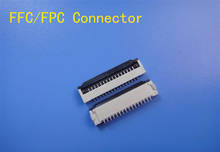 Conector ffc/fpc 50 peças, 1.0mm 21 pinos inferior contato ângulo direito smd/smt zif fpc 2024 - compre barato