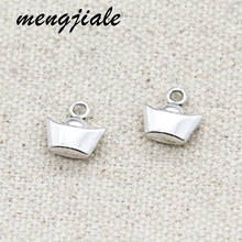 30pcs Wholesale Antique Silver Chinese Ingot Charms Alloy Metal 3D Pendants For DIY Handmade Jewelry Accessories Making 9*9mm 2024 - buy cheap