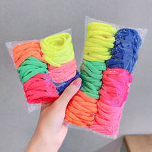 50/100Pcs Simple Scrunchies Nylon Elastic Hair Bands Tie Girls Ponytail Holder Candy Color Bands Ring Children Hair Accessories 2024 - buy cheap