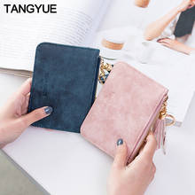 Mini Women's Wallet Female Leather Slim Cute Thin Ladies Coin Purse for Cards Small Wallet Women Zipper portomonee vrouwen New 2024 - buy cheap