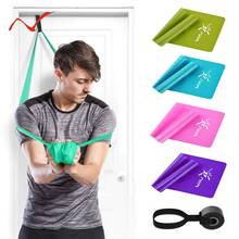 Fitness Resistance Bands Set of 3 Elastic Bands with Door Anchor For Gym Training Workout Physical Therapy Stretching Pilates 2024 - buy cheap