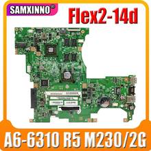 SAMXINNO NOVA Marca LF145M MB 13287-1 448.00Y02.0011 Para lenovo FLEX 2-14D Flex2-14d placa-mãe A6-6310 CPU R5 M230 / GPU 2G 2024 - compre barato