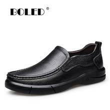 High Quality Genuine Leather Shoes Men Plus Size Casual Shoes  Flats Loafers Moccasins Soft Comfort Slip On Driving Men Shoes 2024 - buy cheap