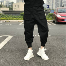 New men's high-quality quick-drying personality pants fashion street hip-hop pocket pants high-quality jumping slow pants sweatp 2024 - buy cheap