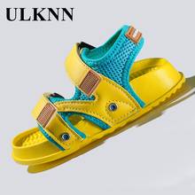 ULKNN Baby Summer Sandals Outdoor Non-slip Soft Bottom 2021 New Spring Girl's Cartoon Beach Shoes Boy's Breathable Mesh Sandals 2024 - buy cheap