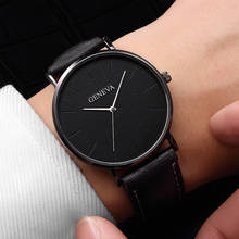 Mens Watch Business watch Ultra-thin Men's Leather Military Analog Quartz Wrist Watch Elegant Relógio de homem Bracelet YE1 2024 - buy cheap