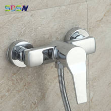 Grifo de ducha de baño SDSN-grifo de ducha de baño montado en la pared, cromado y pulido, grifo de ducha, mezclador 2024 - compra barato