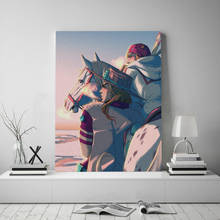 Johnny Joestar Gyro Zeppeli JoJo's Bizarre Canvas poster Painting wall Art decor Living room Bedroom Study Decoration Prints 2024 - compre barato