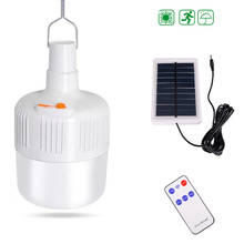 Led Solar Bulb Light Outdoor Camping Fishing Lighting Waterproof Rechargeable Lamp Emergency Home Lights With Remote Control 2024 - buy cheap