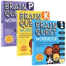 3books Brain Quest workbook English version of the intellectual development card book questions and answers card smart Child kid 2024 - buy cheap