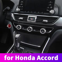 Parche de diamante de control interior, engranaje de salida de aire, modificación de cubierta decorativa para Honda Accord 10th 2018 2019 2024 - compra barato