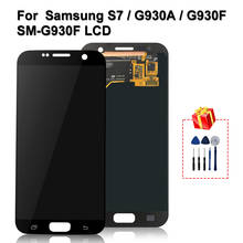 Pantalla LCD Original de 5,1 pulgadas para Samsung Galaxy S7, G930A, G930F, SM-G930F, piezas de repuesto de digitalizador con pantalla táctil 2024 - compra barato