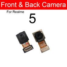 Передняя и задняя сторона Камера высококачественный защитный чехол для OPPO Realme 5 маленький лицевой и задняя основная Камера разъем Модуль гибкий кабель, сменные детали 2024 - купить недорого