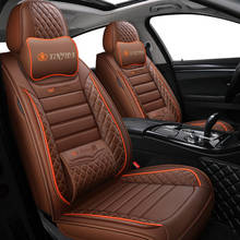 Leather Car seat covers For kia ceed sportage jd sorento rio soul optima picanto seltos x line stinger carens accessories 2024 - buy cheap
