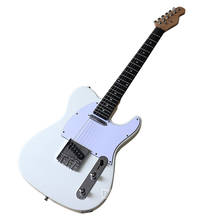 Guitarra Eléctrica TL 6 de 39 pulgadas, cuerpo de tilo sólido, madera de alto brillo, 22 trastes, color blanco 2024 - compra barato