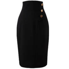 plus size 3XL!spring high waist package hip blazer skirt women ol office lady pencil skirt knee -length 2024 - buy cheap