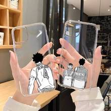 Cute Japan Anime Oya Haikyuu Phone Case Transparent for iPhone 11 12 mini pro XS MAX 8 7 6 6S Plus X 5S SE 2020 XR 2024 - buy cheap