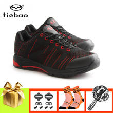 TIEBAO обувь для отдыха на велосипеде для мужчин и женщин, кроссовки для горного велосипеда, самоблокирующиеся, дышащие, sapatilha ciclismo, mtb, обувь для езды на велосипеде 2024 - купить недорого