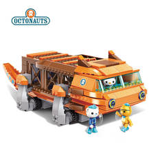 Octonauts 378 шт. строительные блоки для большой лодки в виде сома, Обучающие игрушки «сделай сам», сборный корабль, строительные блоки, детская игрушка 2024 - купить недорого