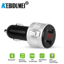 Dual USB AUX Bluetooth FM Transmitter Modulator 3.1A Car Charger MP3 Player Wireless Audio Receiver Handsfree Car Kit Silver 2024 - buy cheap