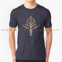 Camiseta divertida personalizada con gráfico de Galadh, camisa de árbol, Elvish, Eleven, fantasía, violeta, Vector de tierra media, Tolkien mágico 2024 - compra barato