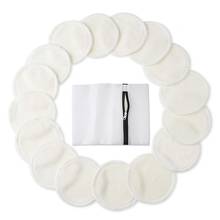 16Pcs 3 Layers Reusable Facial Cleaning Bamboo Cotton Rounds Makeup Remover Pads 2024 - buy cheap