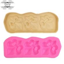 Molde retrô hollowed diy, forma de silicone para decoração de bolo de chocolate, suprimentos de cozinha 2024 - compre barato